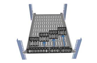 Adjustable Installation; Brackets for tablets and mobile devices are easily installed by simply placing the bracket, sliding the brackets together or apart for the desired width. (mobile image) Adjustable Installation; Brackets for tablets and mobile devices are easily installed by simply placing the bracket, sliding the brackets together or apart for the desired width. (mobile image)