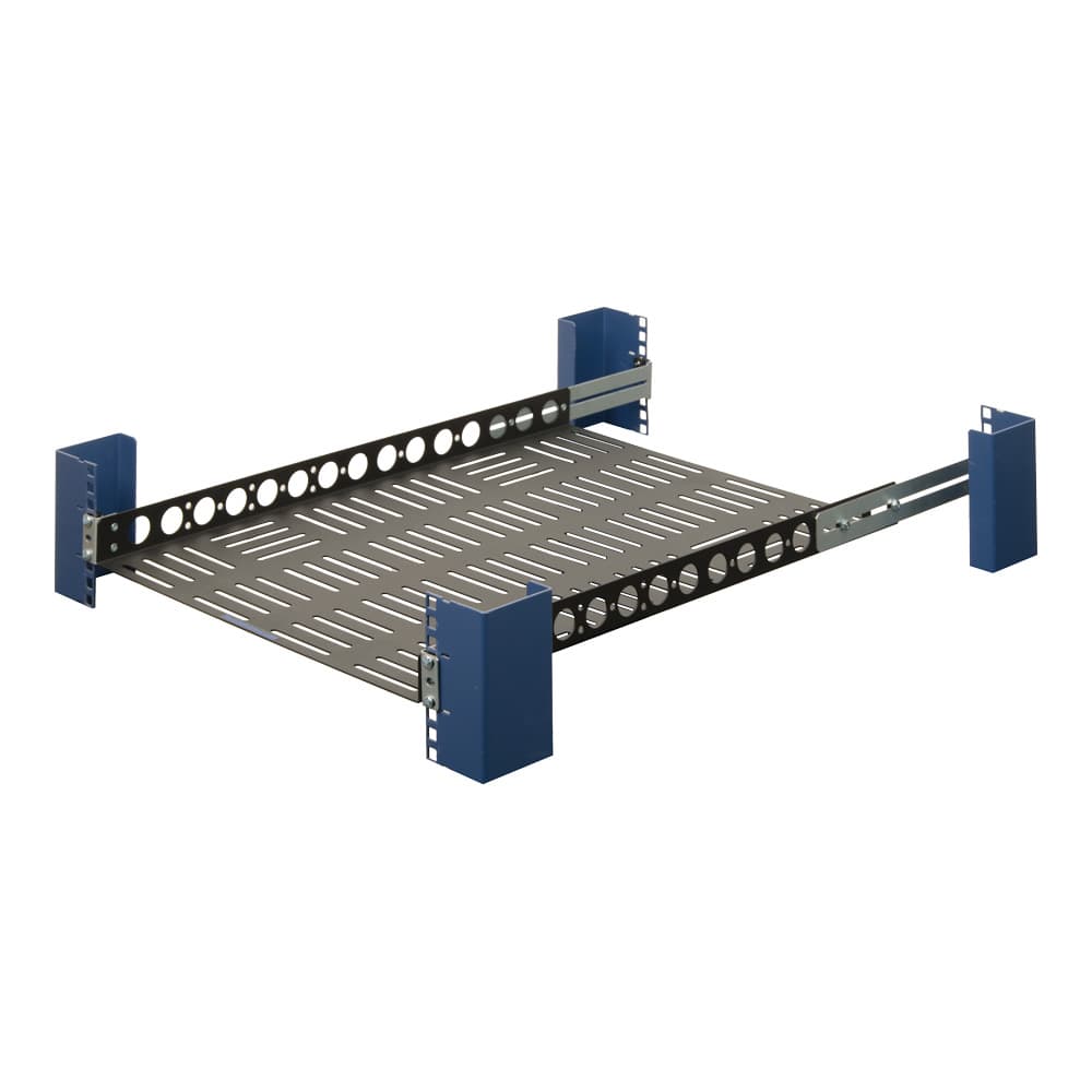1U 24" Fixed Light Duty Vented Rack Shelf (desktop image) 1U 24" Fixed Light Duty Vented Rack Shelf (desktop image)