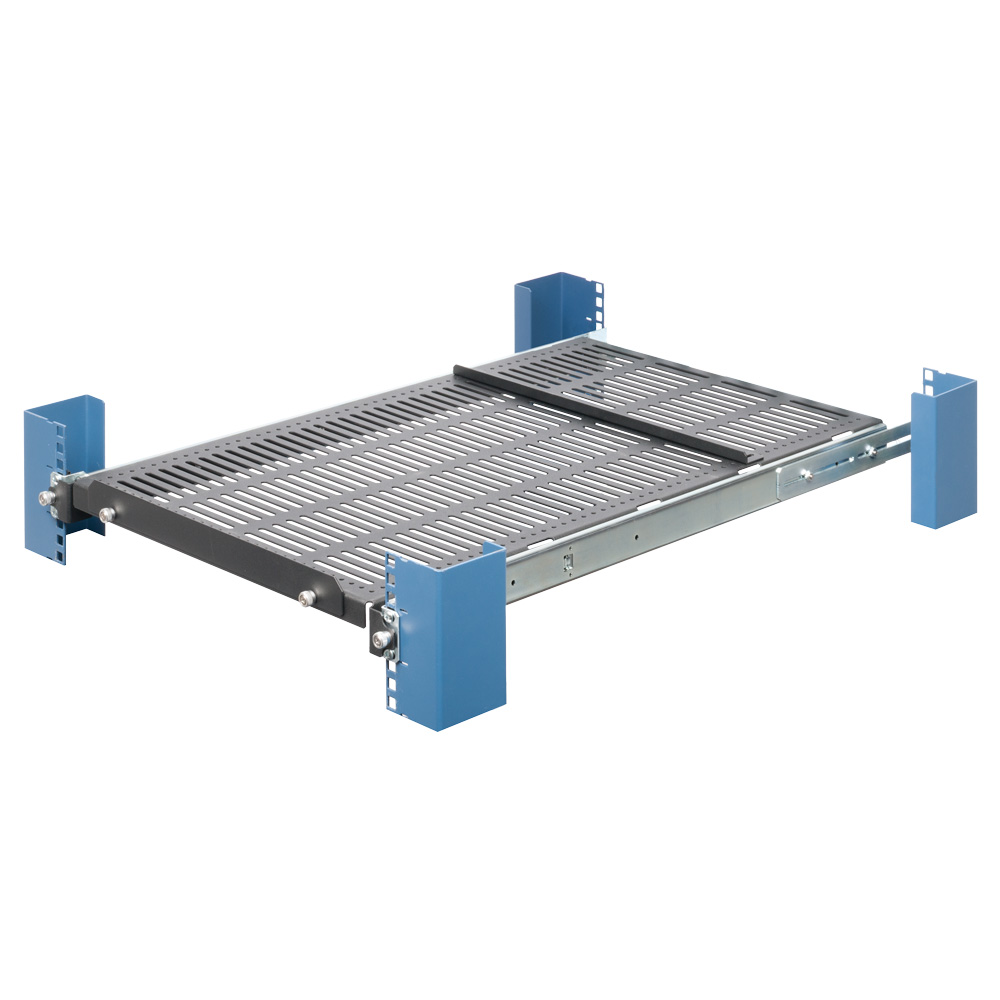1U Medium Duty Sliding Server Rack Shelf (desktop image) 1U Medium Duty Sliding Server Rack Shelf (desktop image)
