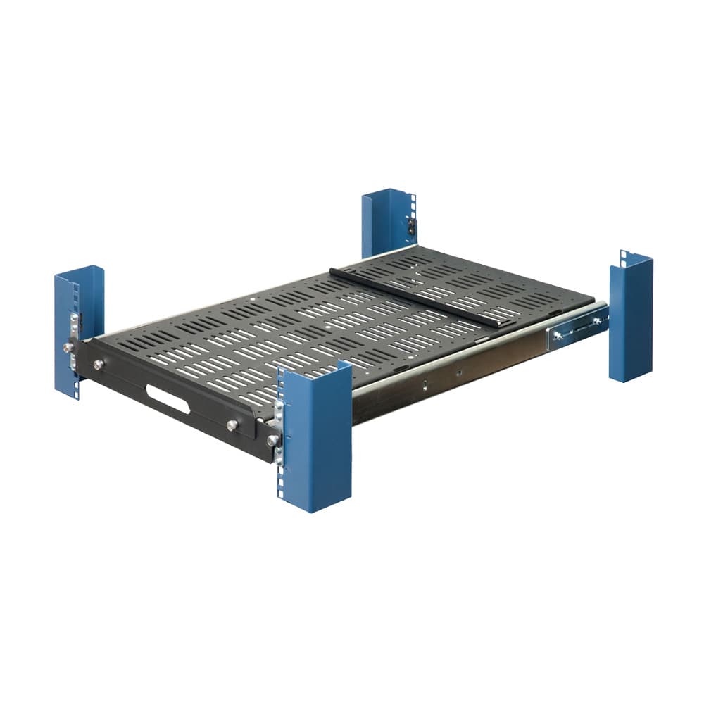 2U Heavy Duty Sliding Rack Shelf (desktop image) 2U Heavy Duty Sliding Rack Shelf (desktop image)